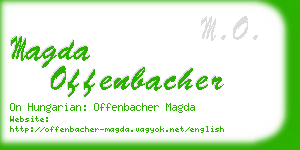 magda offenbacher business card